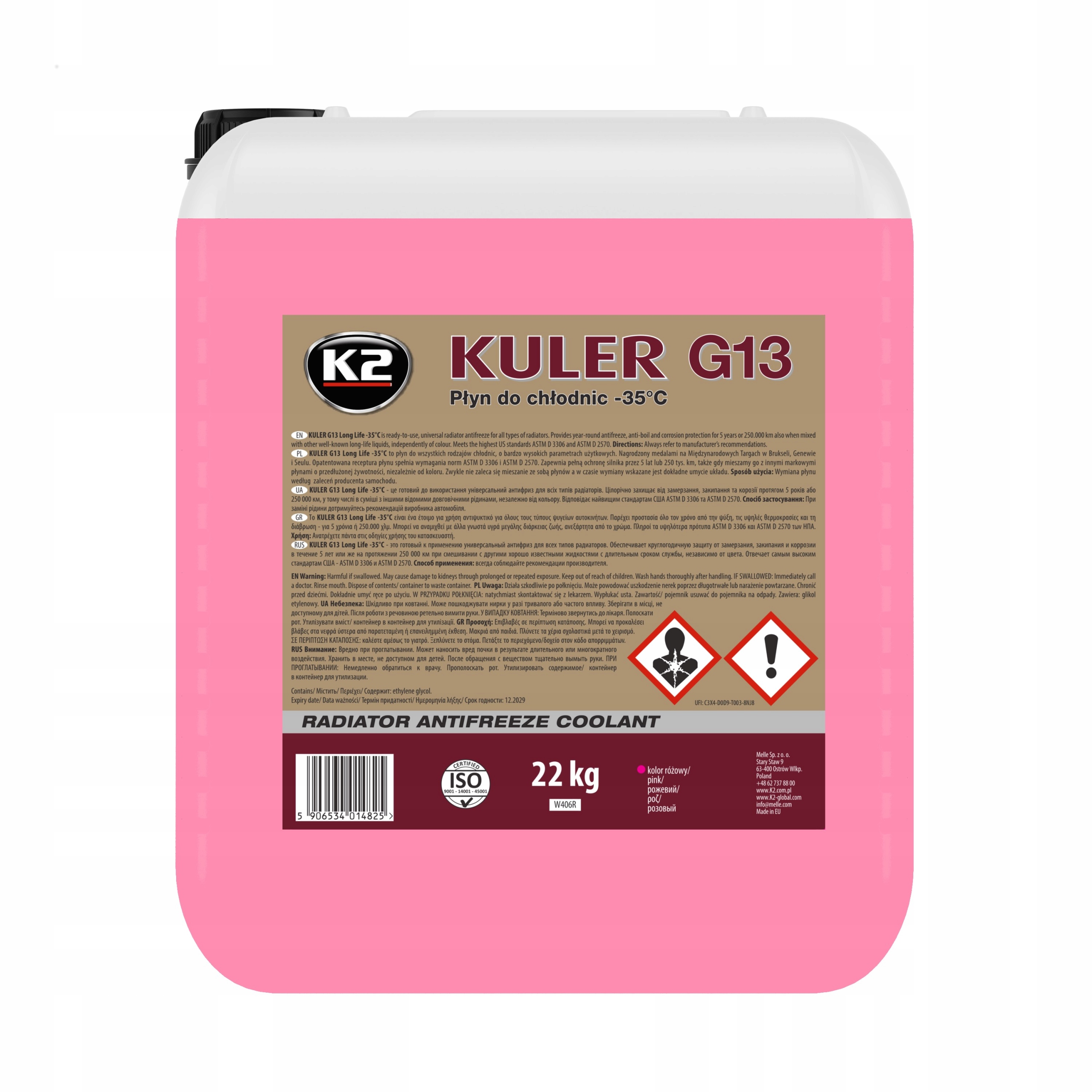 K2 Kuler -35°C Ružový 22kg