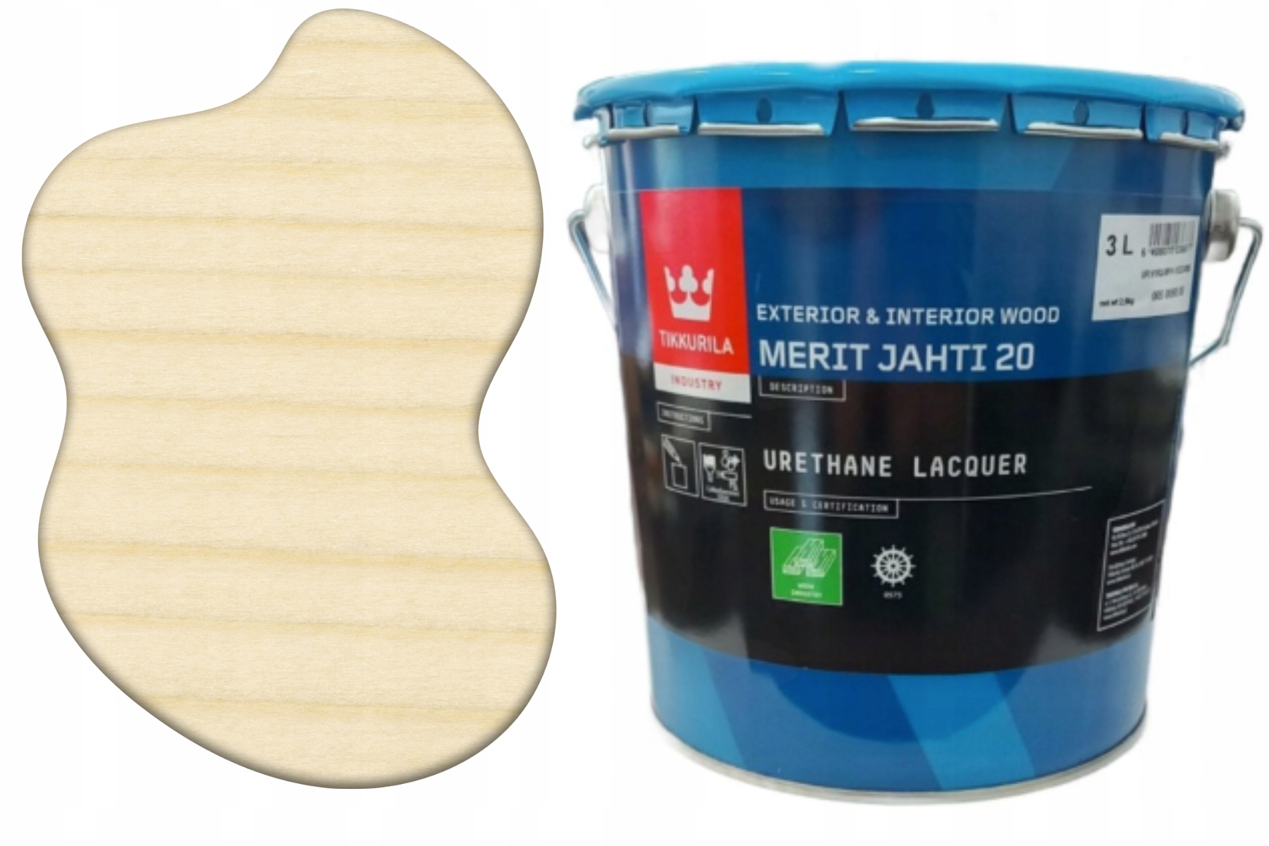 Merit Jahti 20 Lakier jachtowy do drewna Półmat 3L