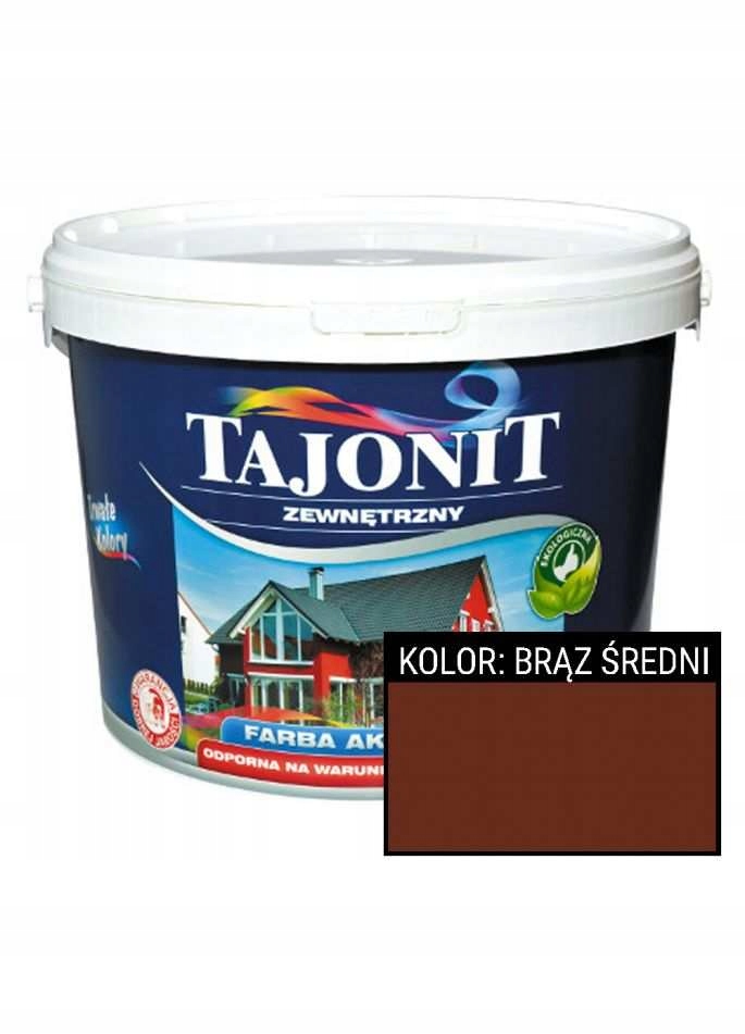 

Tajonit akrylowa farba zewnętrzna Brąz Średni |10l