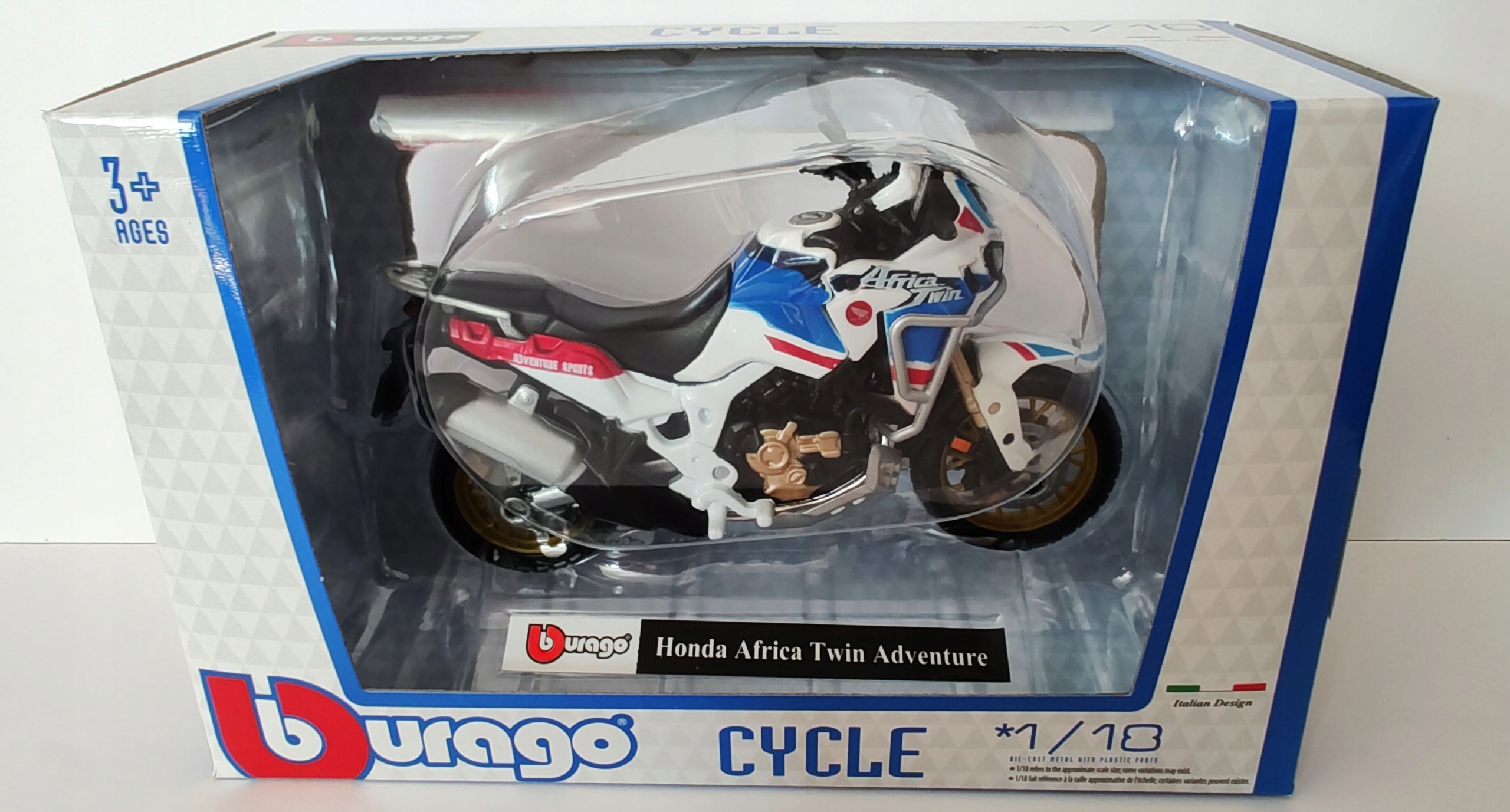 Model Motocykl Bburago Cycle 1:18 Honda Africa Twin Adventure Rodzaj pojazdu motor