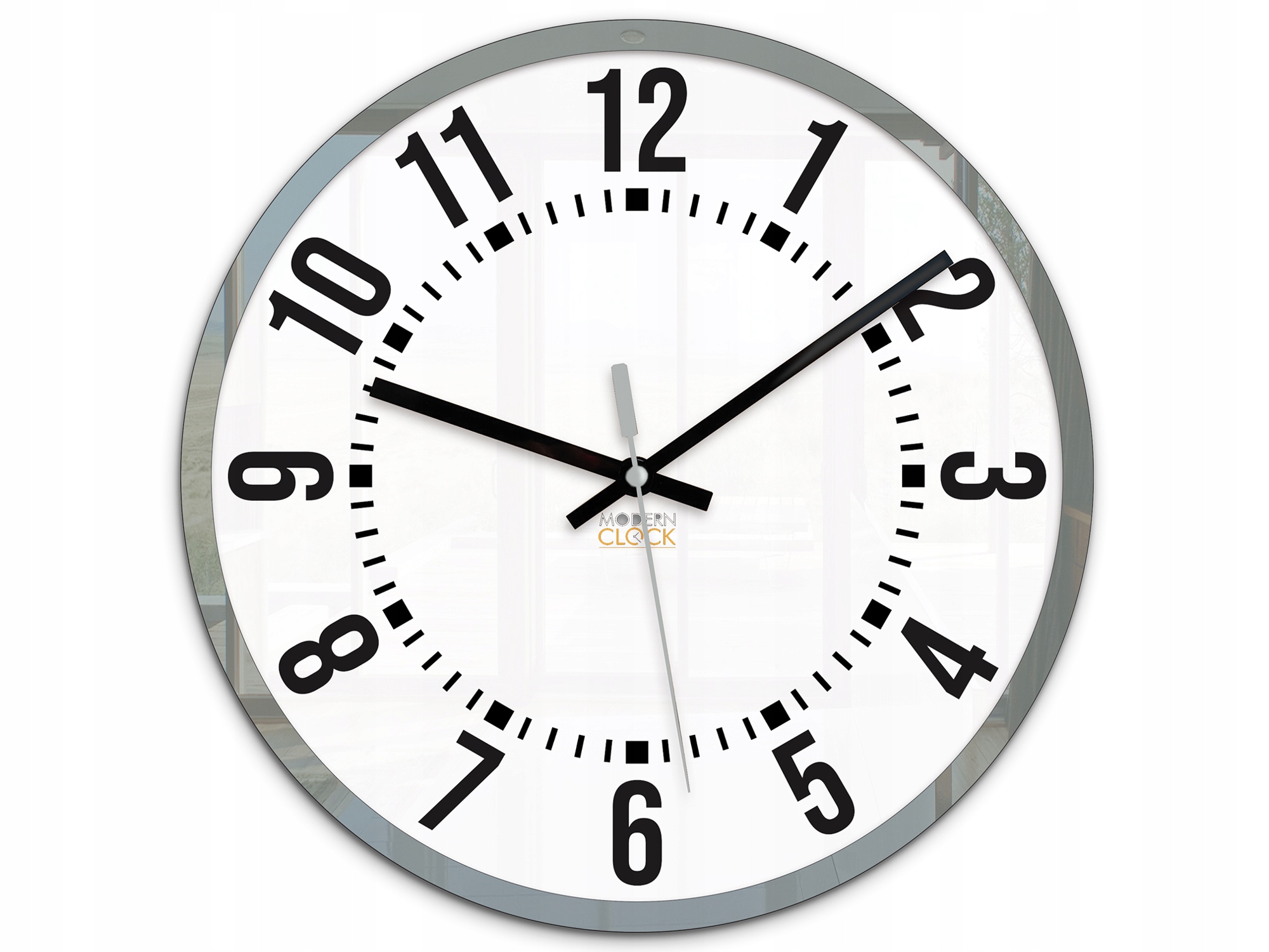 Nástěnné hodiny Kulatý Tiché klasické Akrylové na zeď Velké stylové číslice