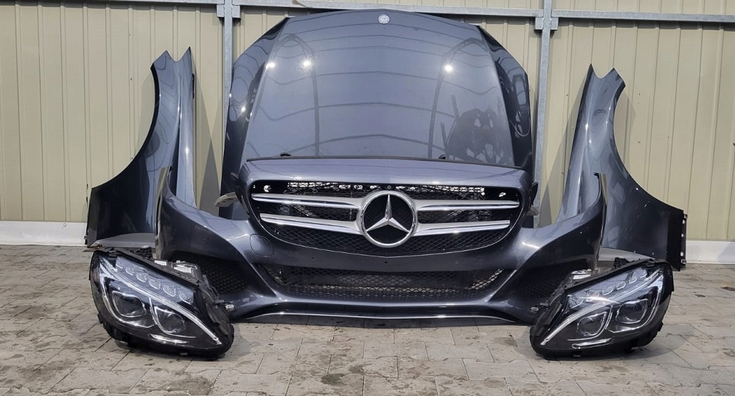 MERCEDES W205 MASKA ZDERZAK BŁOTNIK PAS FULL LED