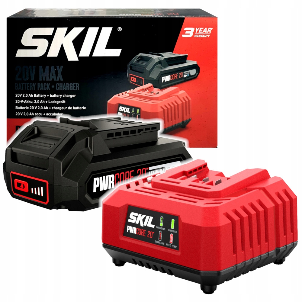 Zestaw Skil 20V Akumulator 2,0Ah Ładowarka 2,4A