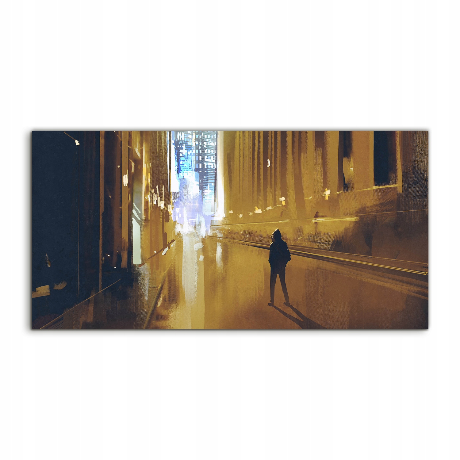 Fotoobraz 120x60 nástenný Mesto Ulica Noc závesná