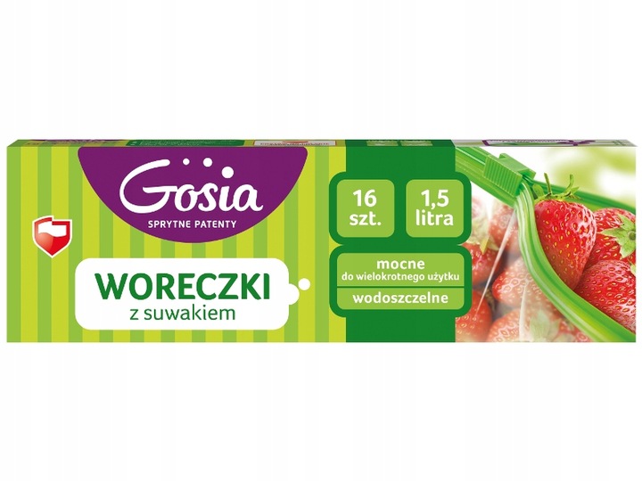 

Woreczki Wielorazowe Z Suwakiem 1,5L 16 Szt. Gosia
