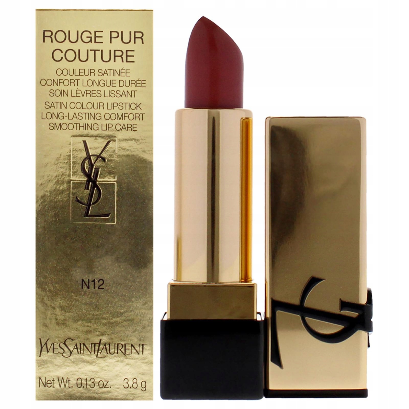 Saténová Rtěnka Rouge Pur Couture Caring Satin Lipstick 3.8 G Odstín: Nude