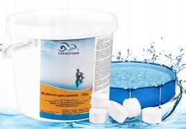 Małe Tabletki Chlorowe Multifunkcyjne Chlor Basen Jacuzzi 20g Chemoform 5kg