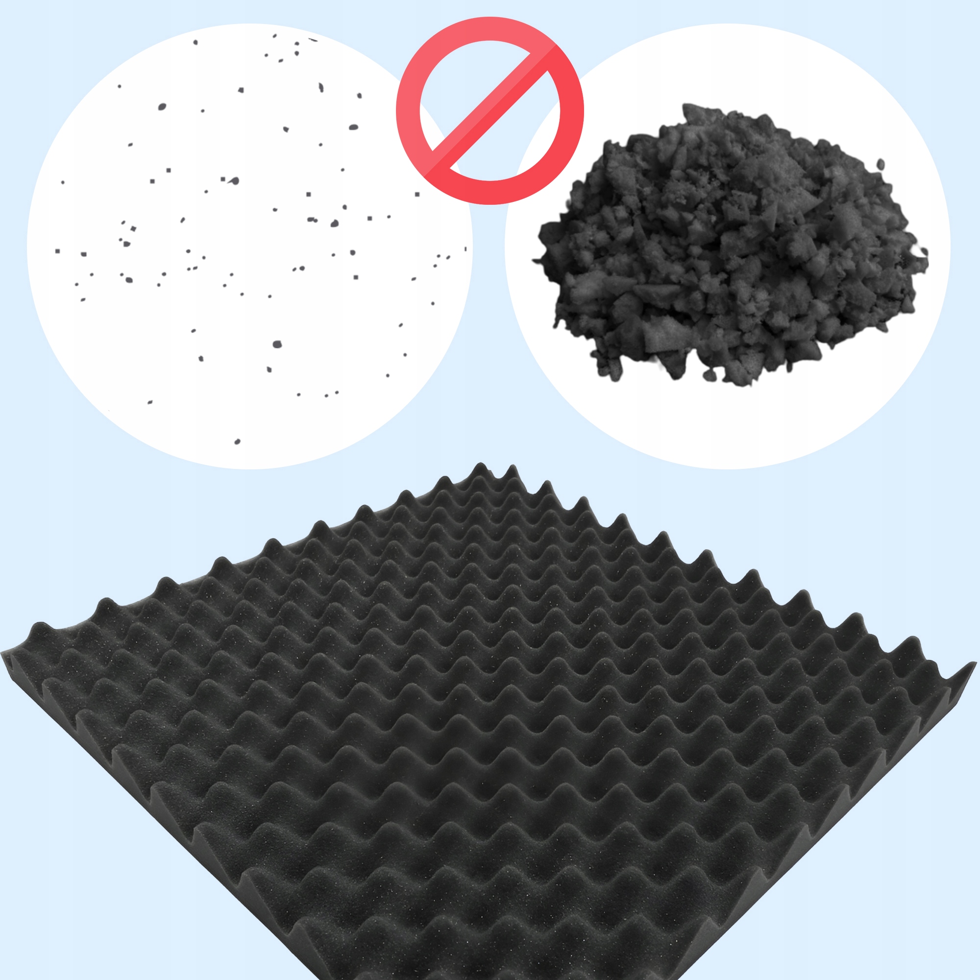 PIANKA AKUSTYCZNA MATA WYGŁUSZAJĄCA SAMOPRZYLEPNA FALA PANEL 200x100 2cm Długość 200 cm