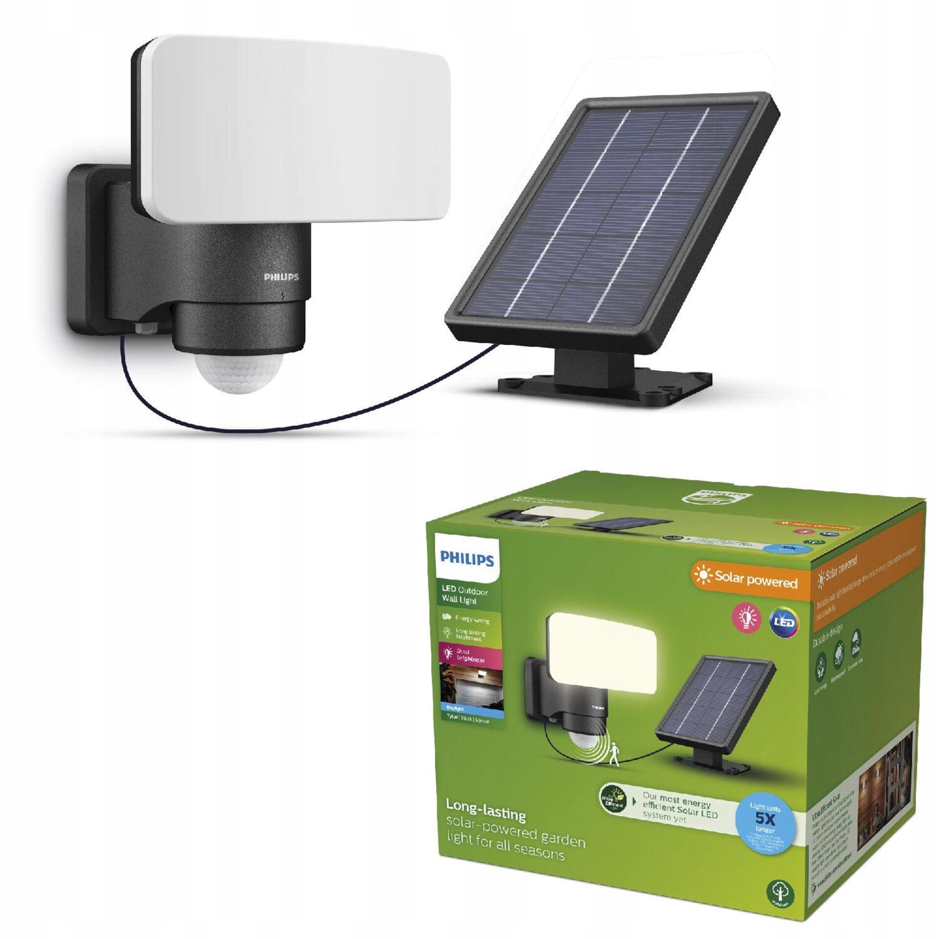 Philips Tylus UltraEfficient Security solárny Led reflektor so senzorom 6W