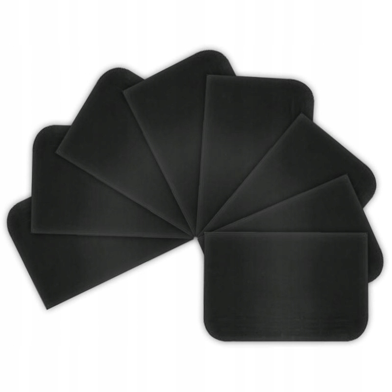 Szpachelka plastikowa czarna 115x80mm