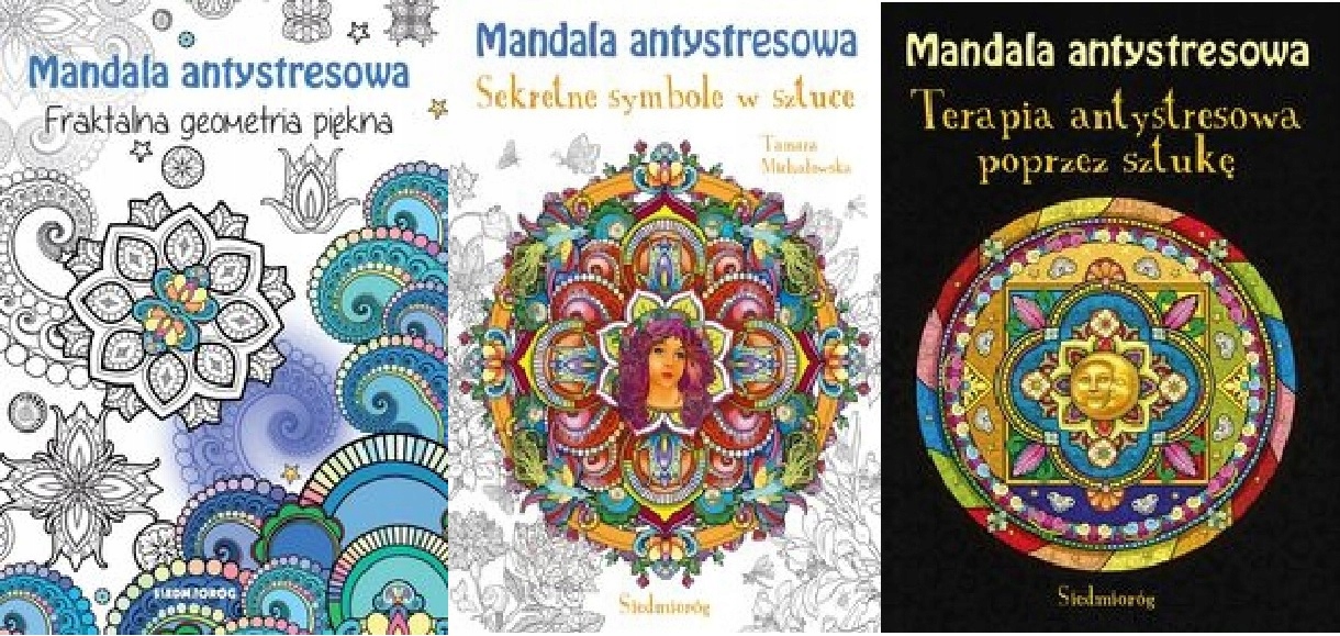 Mandala antystresowa Fraktalna Symbole +Terapia