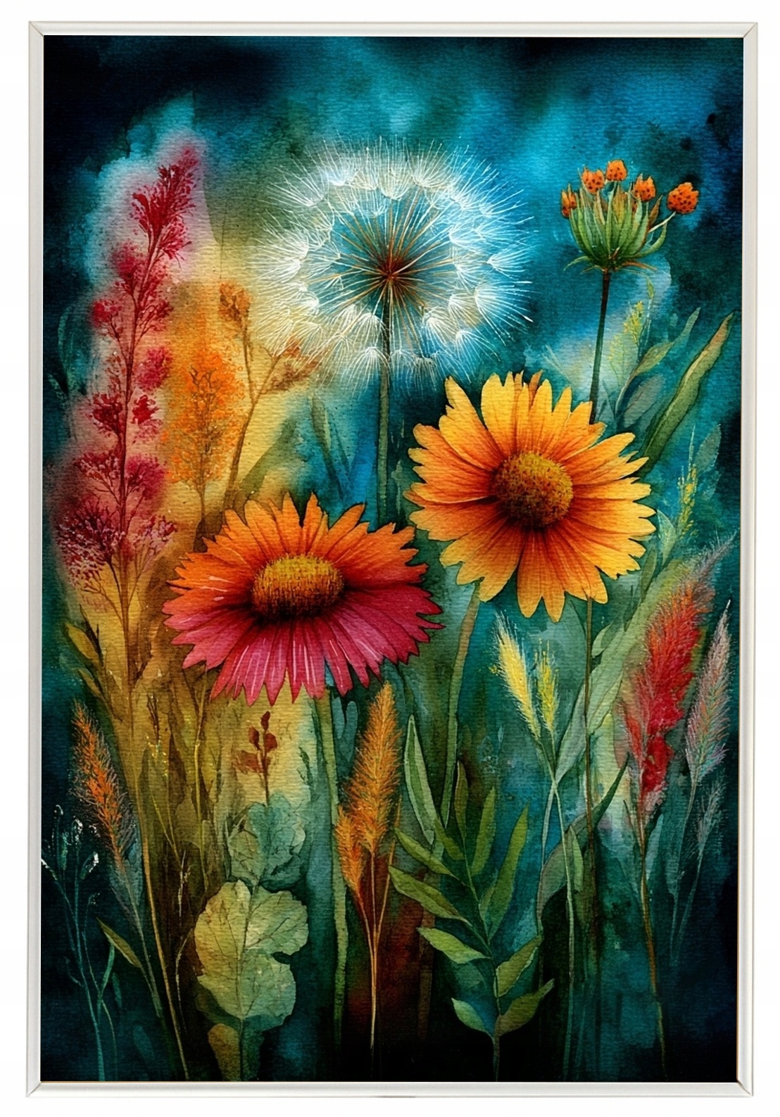 Plakát Rámeček Aluminium Příroda Jaro Léto Zahrada Park Klomb Květiny 40x60