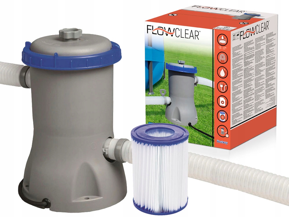 

Bestway 58386 Pompa Filtrująca 3028 l/h Filtr