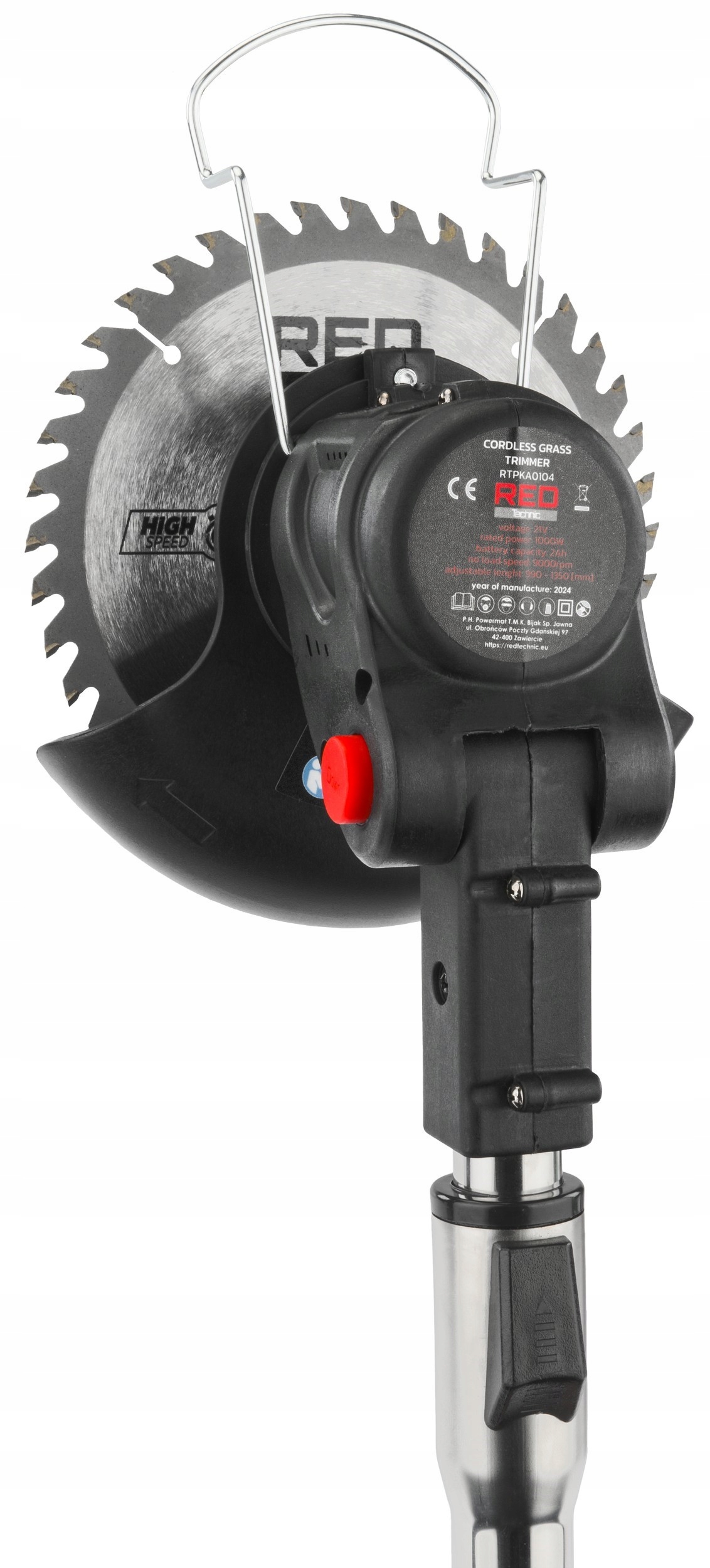 PODKASZARKA AKUMULATOROWA KOSA WYKASZARKA NA KOŁACH RED TECHNIC ZESTAW Marka inna