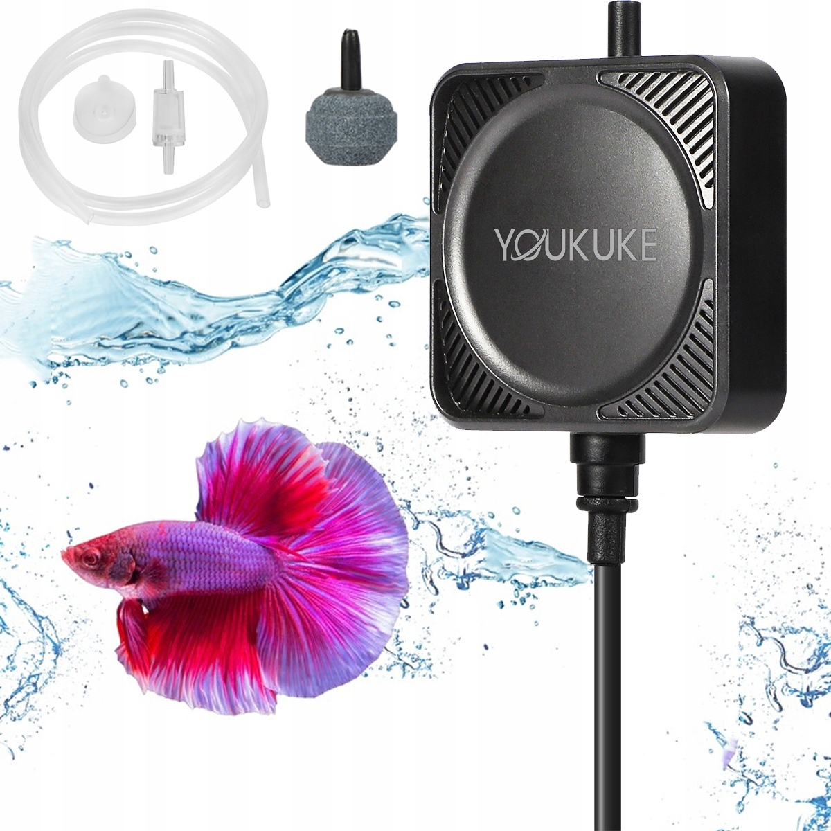 Levně Provzdušňovač Akvária Na Sklo 1W 450ml/min Pumpa Set