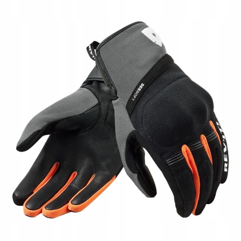 Mestské rukavice Revit Mosca 2 Black/orange čierne oranžové