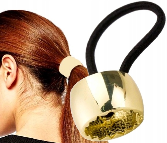 

Spinka zaciskowa Gumka do włosów okrągła metalowa