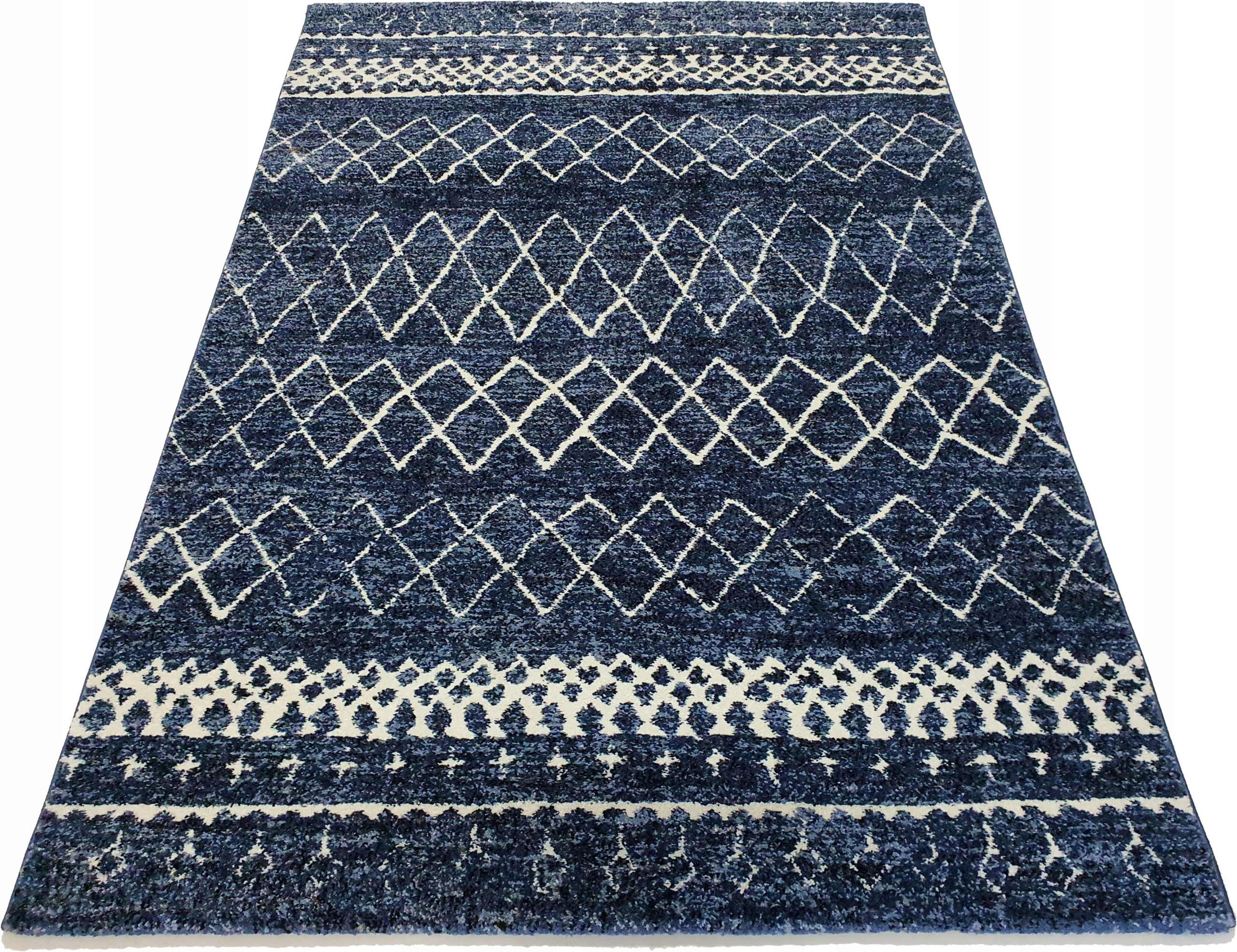 Dywan Diamond Indigo granatowy berber 160x230