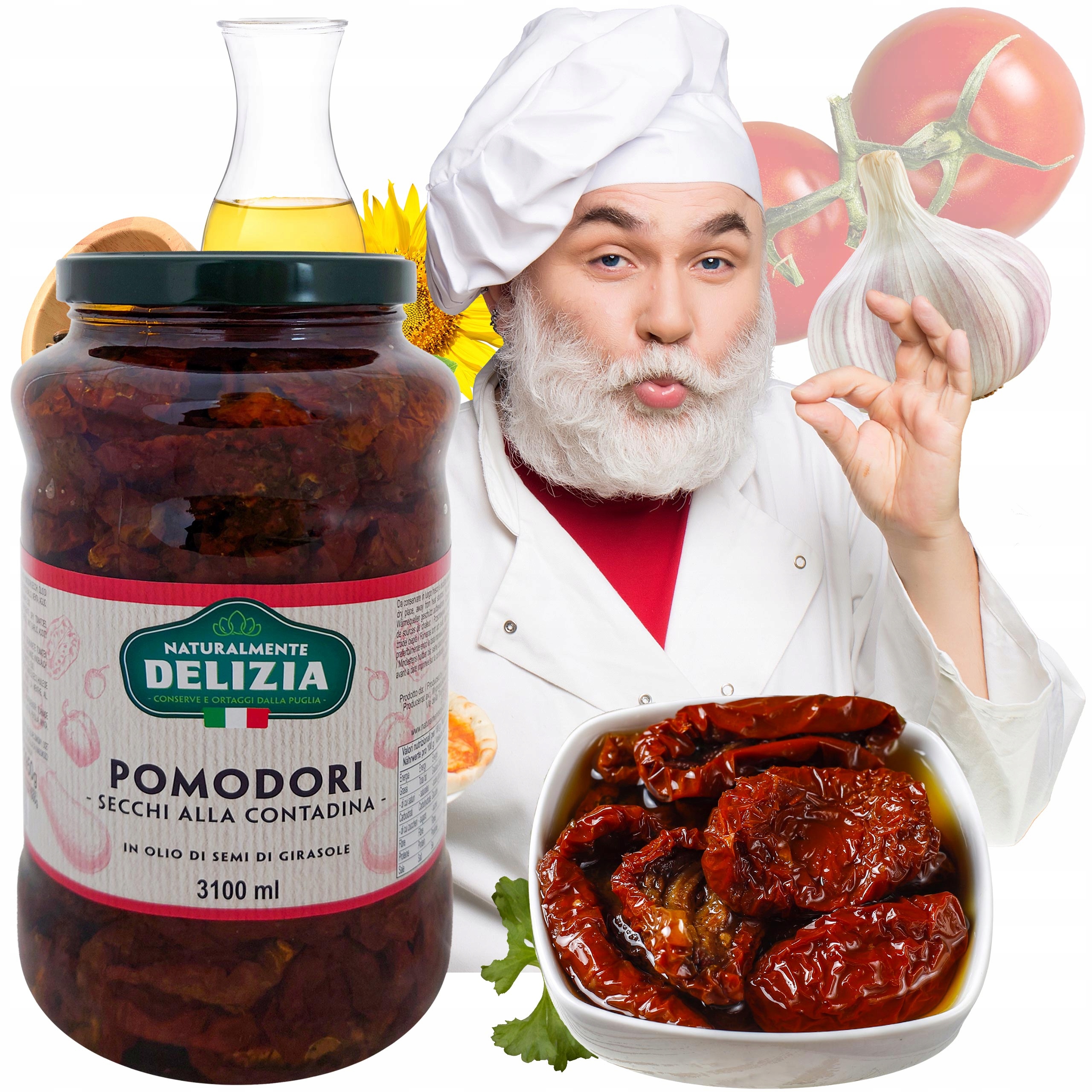 Levně Rajčata 3100 ml v oleji typu alla Contadina