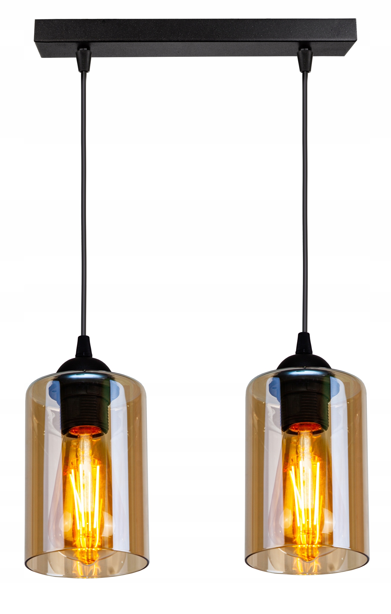 

Szklana Lampa Wisząca Żyrandol Plafon Loft Led