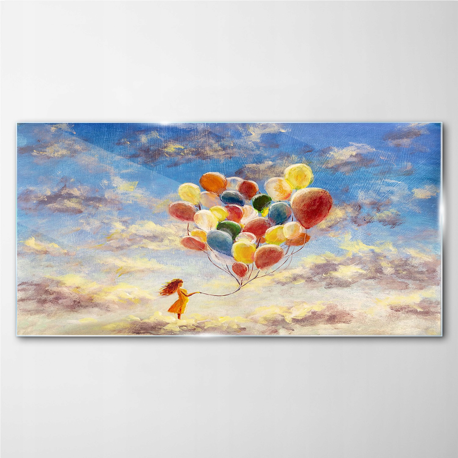 

Obraz szklany na ścianę Niebo balony 100x50 cm