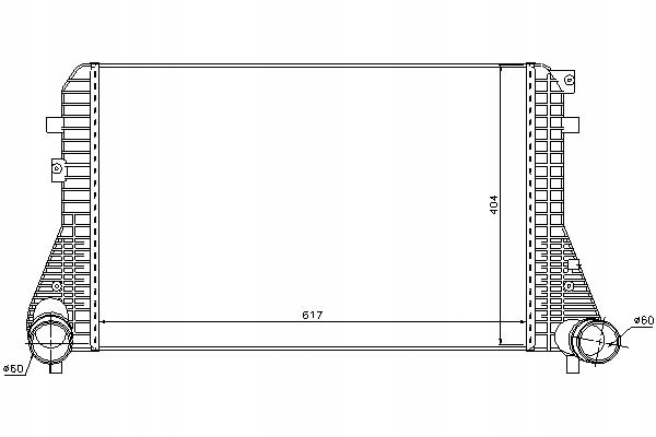 INTERCOOLER NISSENS 3C0145805AM 3C0145805AK 3C0145 Producent części Nissens