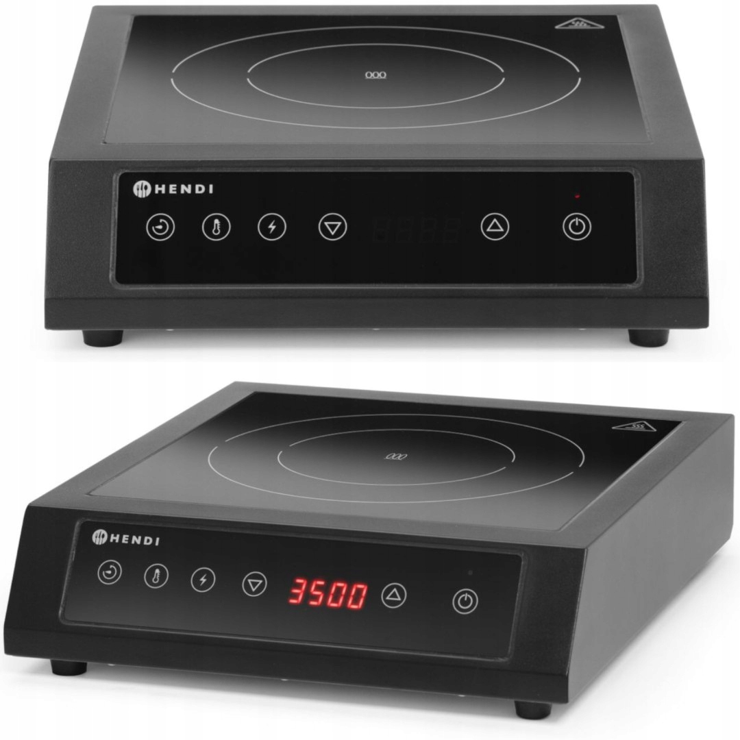 Kuchenka indukcyjna przenośna nastawna 1 pole grzewcze śr. 28 cm 3500 W Hen