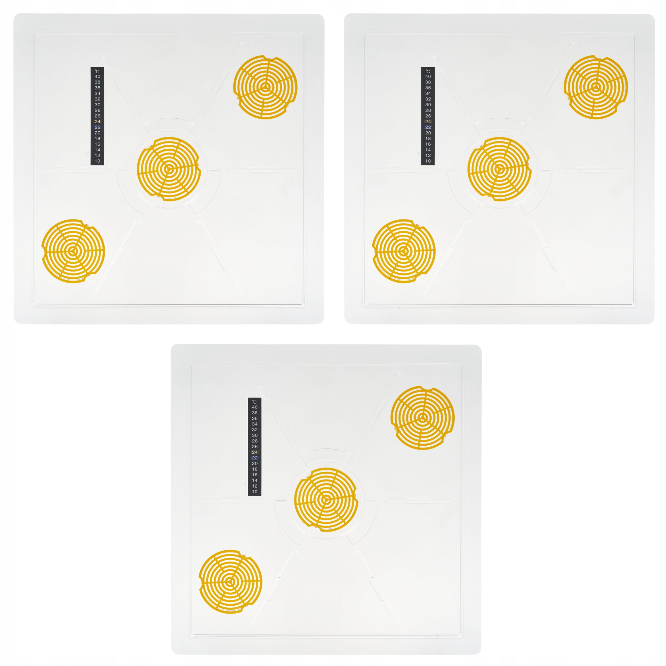 Powałka Przezroczysta z termometrem Wielkopolska 10 ramkowa 3 sztuki