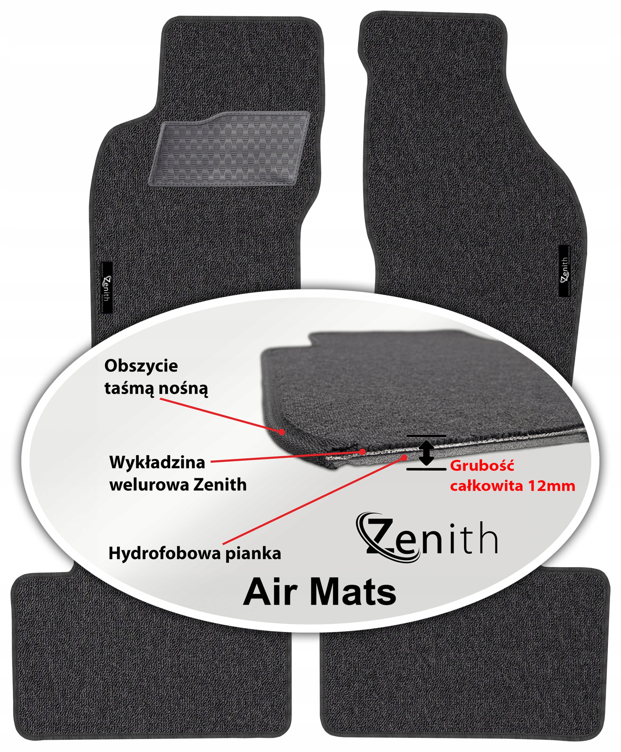 Fiat Marea Sd Kombi 1996-2007 Velúrové koberčeky do auta Zenith Air Mats