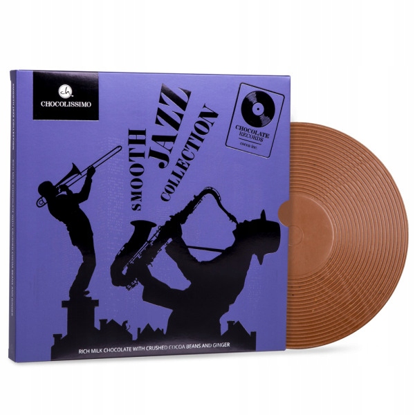 Levně Dárek na Velikonoce Narozeniny Vinyl Jazz čokoláda pro ni 160 g