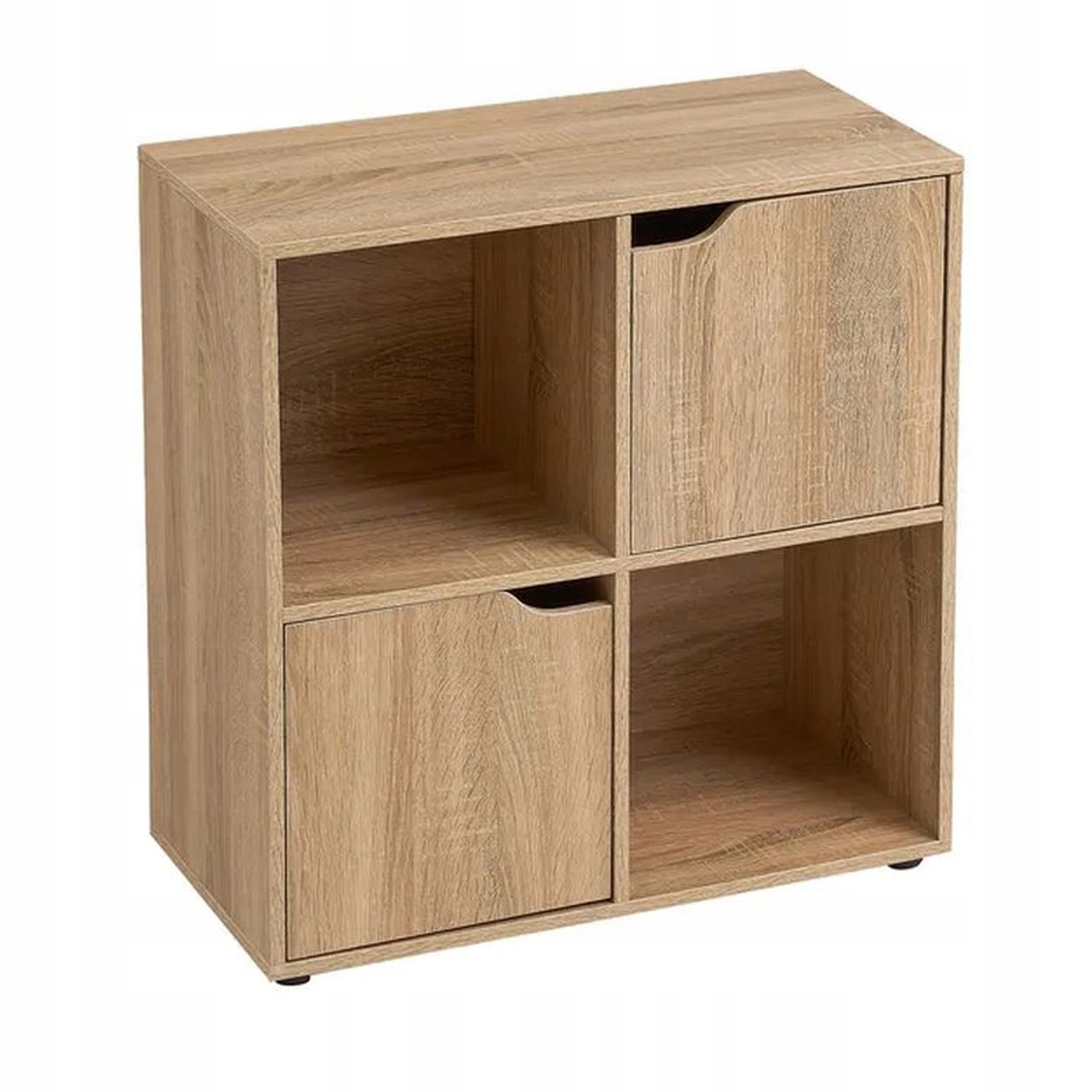 Skriňa Cube v prírodnej farbe 60x30x62 cm Regál, komoda do obývačky, hnedá