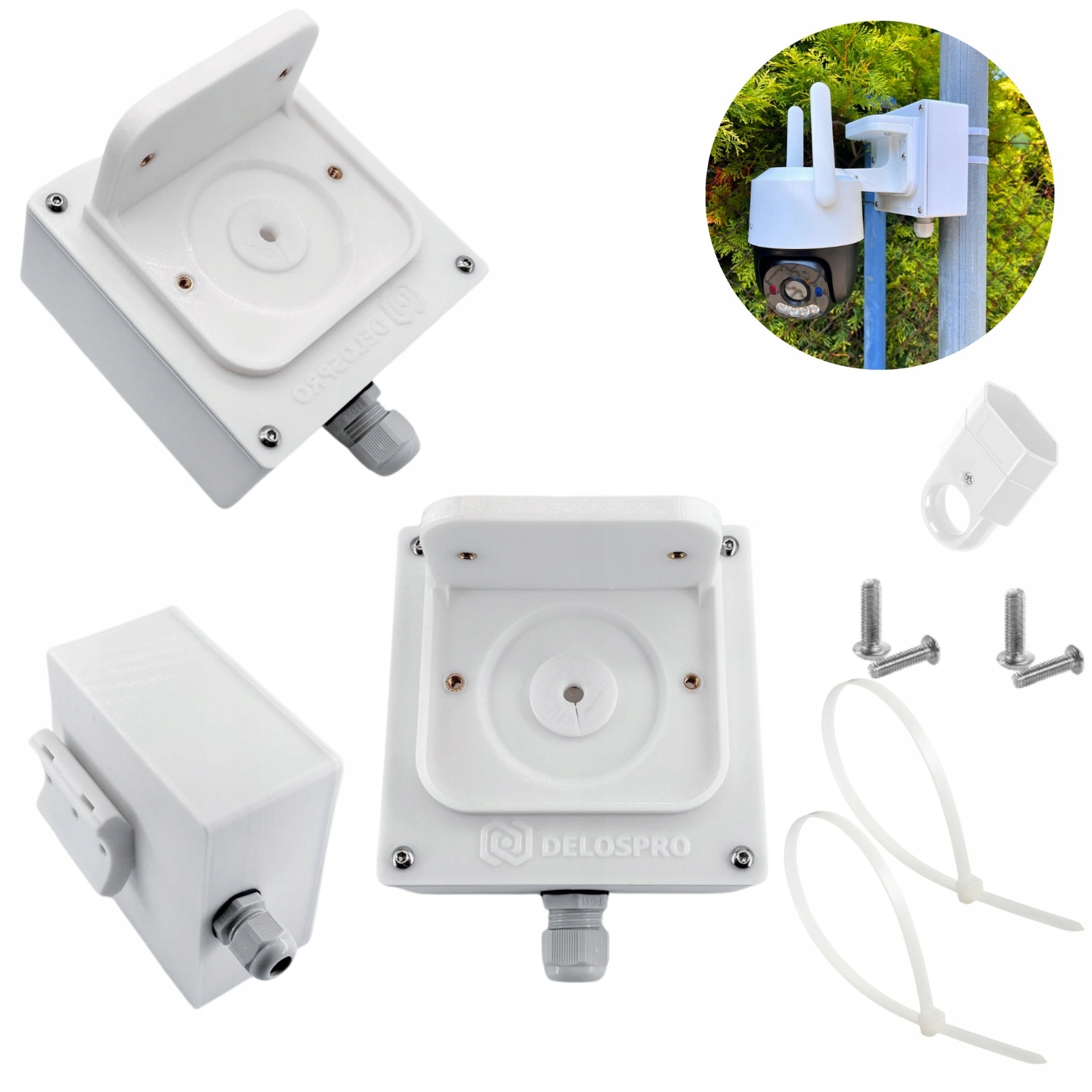 Plechovka S Těsněním Pro Kameru Imou Cruiser Sc 4G 5MP Žlab Nebo Sloup