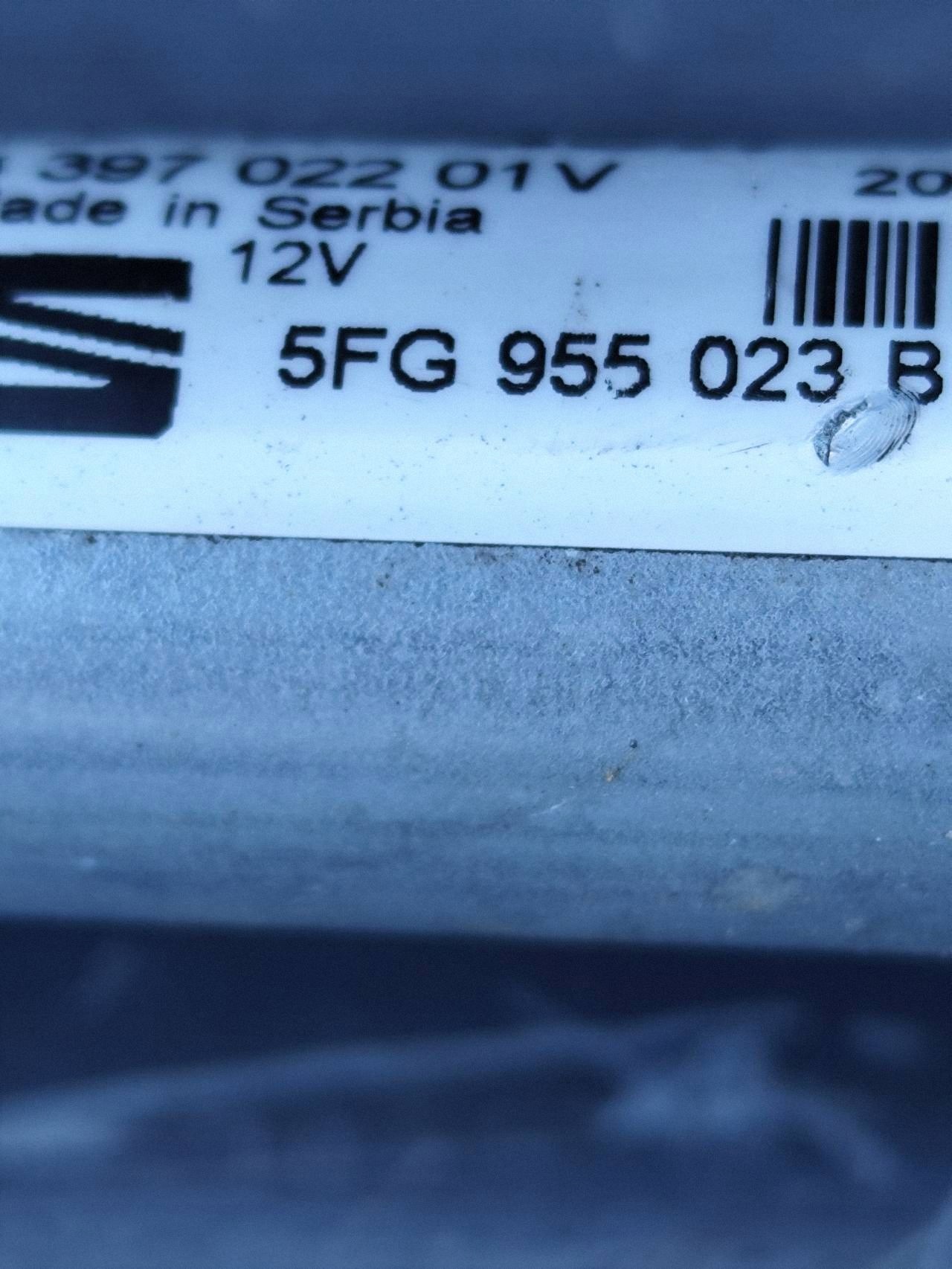 Cupra Formentor wischergestänge querlenker 5FG955023