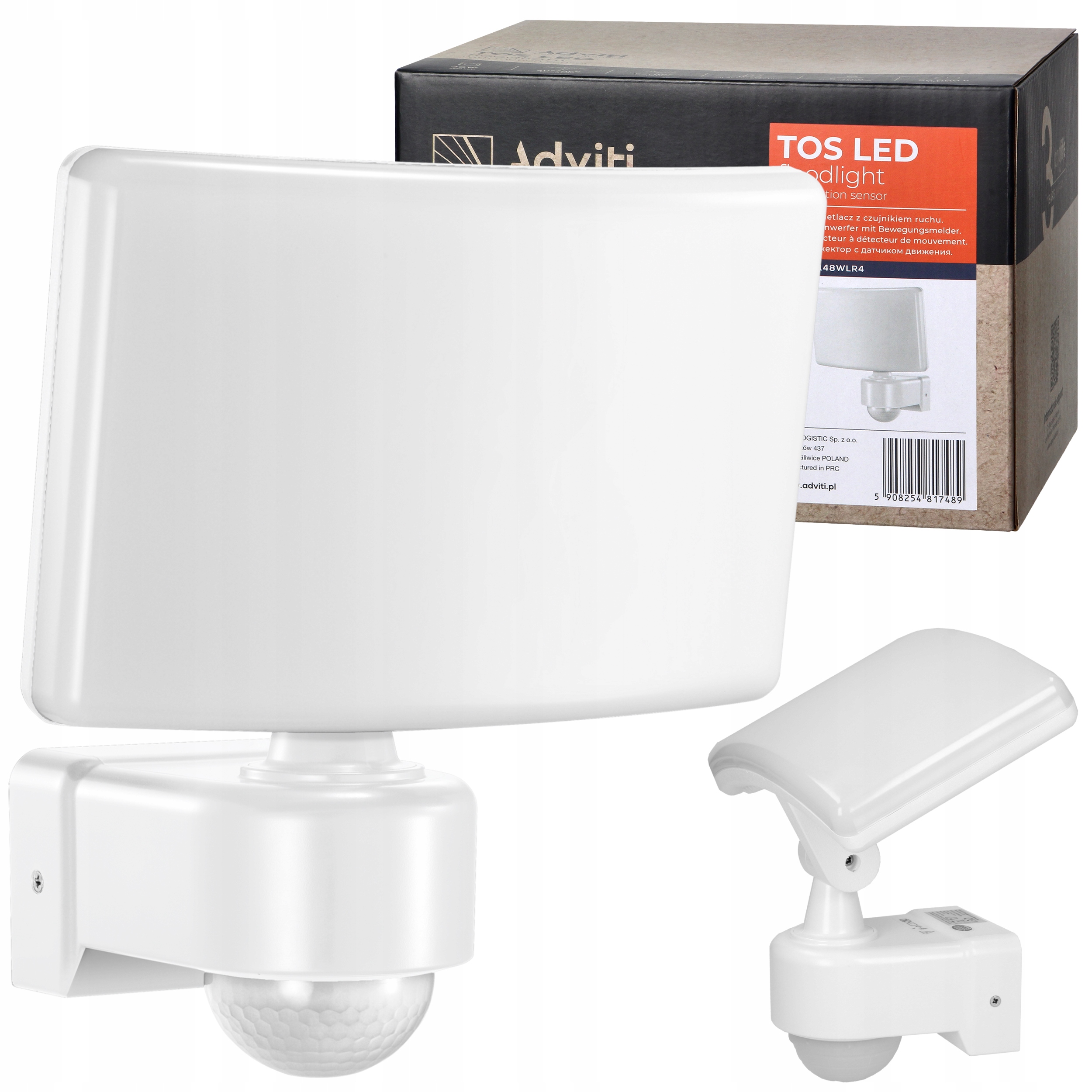 

Lampa Zewnętrzna Led 30W Regulacja Czujnik Ruchu