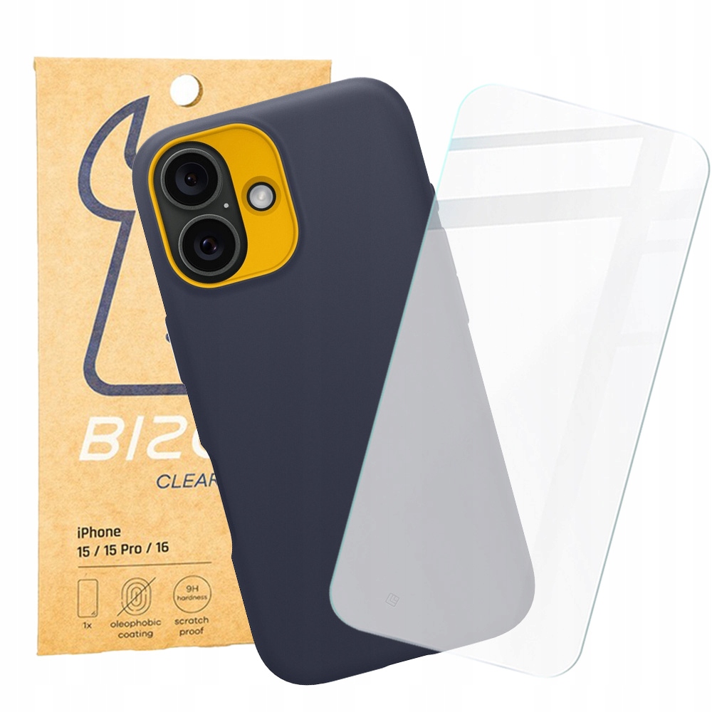 Pouzdro sklo pro iPhone 16, Spigen, Bizon, pro MagSafe, zadní kryt, pouzdro na sklo