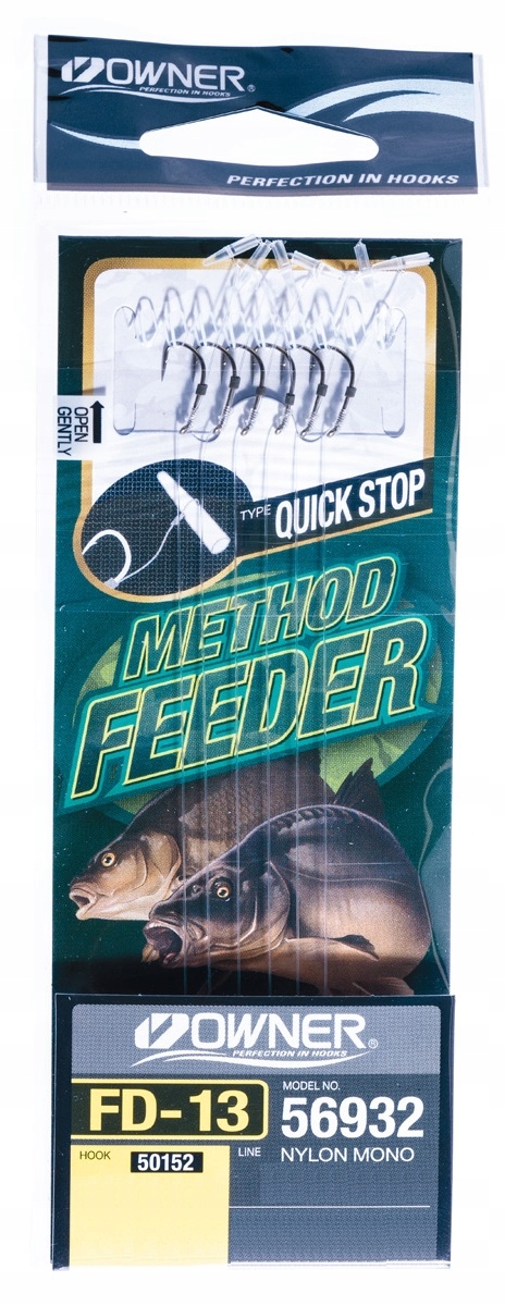 Przypon Methodfeeder Z Stoperem 0,2mm Hak 12 Owner