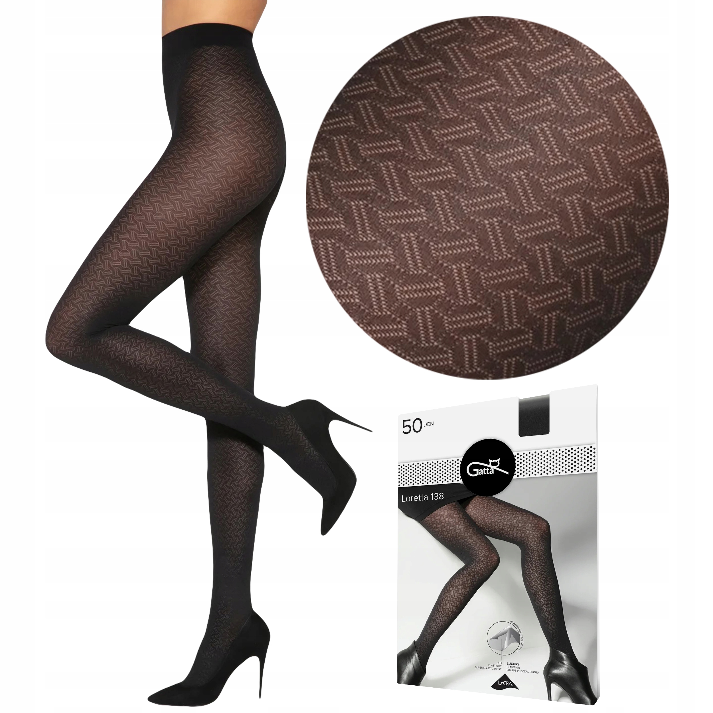 

Grube rajstopy Gatta Loretta 138, mikrofibra, 2-S