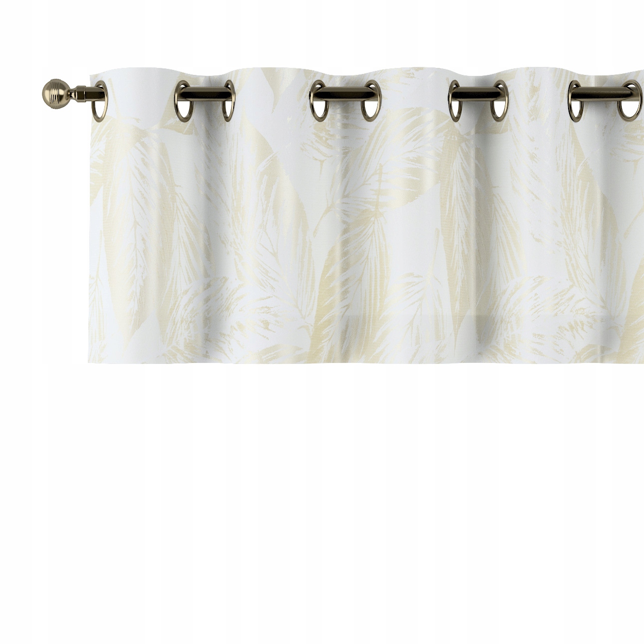 Lambrequin na kolieskach 390 x 40 cm biely