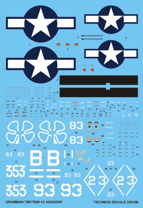 Techmod 32016 1/32 TBF/TBM-1C Avenger