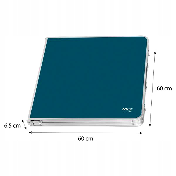 Zestaw Turystyczny Wytrzymały Stolik Krzesła 4 Osobowy Niebieski NILS CAMP Model 15-03-331_SPORTOWO2