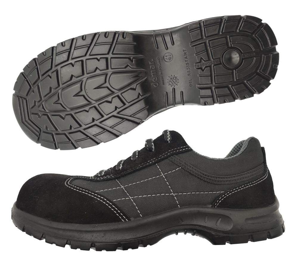 Półbuty Męskie Welurowe Podnosek Graffit SB/43