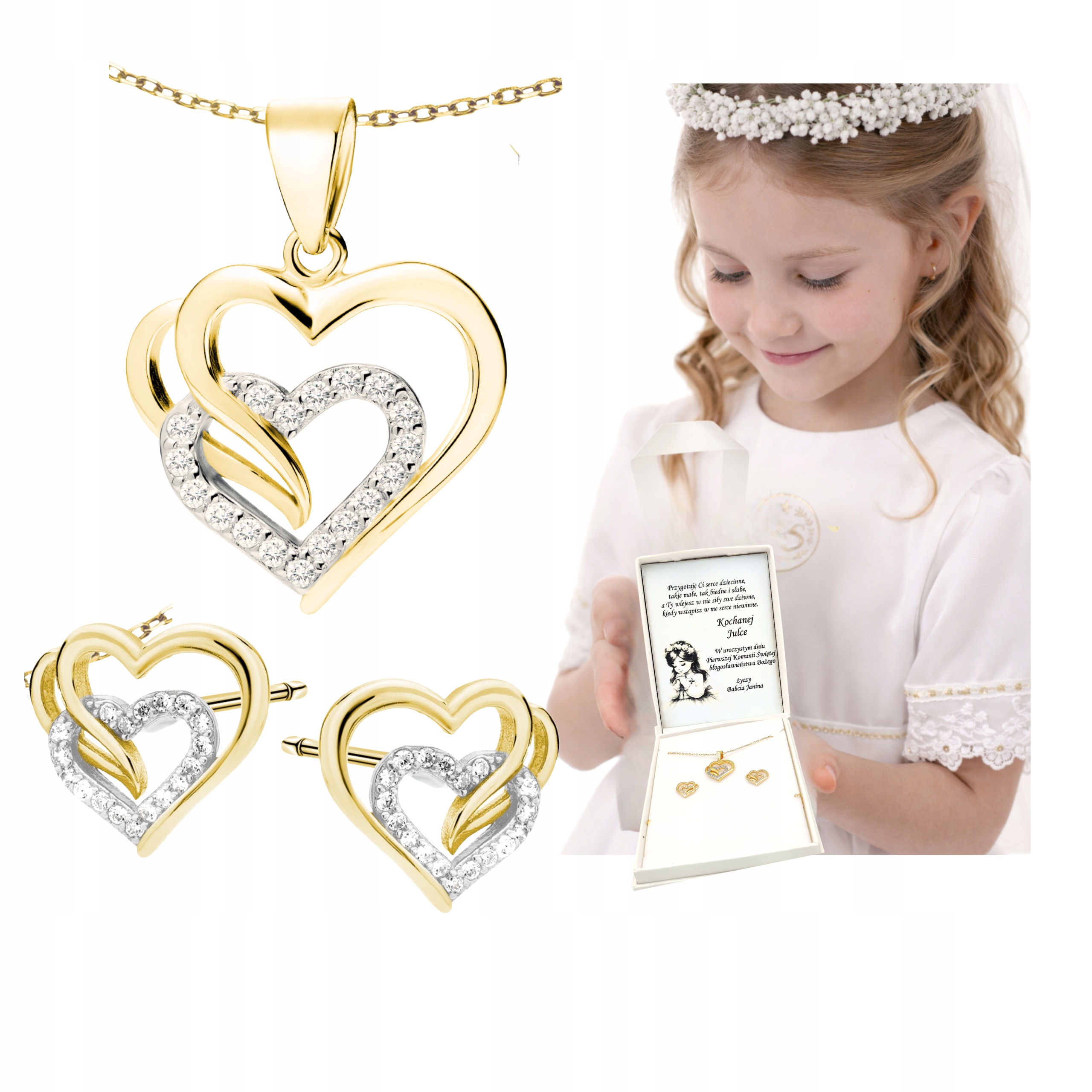 Dárek K Prvnímu Svatému Přijímání Pro Dívku, Komplet Šperků Stříbro