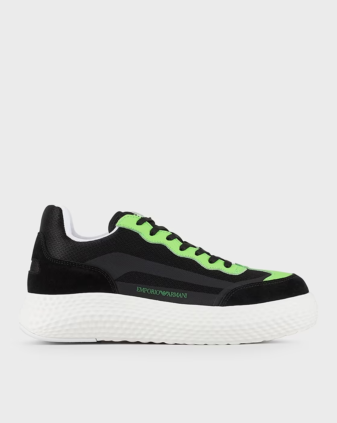 Boty Emporio Armani Low-Top Lace-Up zelené R41