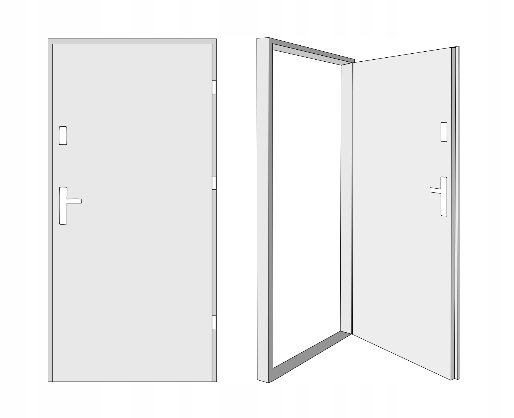 Drzwi Ud 1,1 LUX 72mm T45 Złoty dąb Prawe 90 na zewnątrz Strona prawe