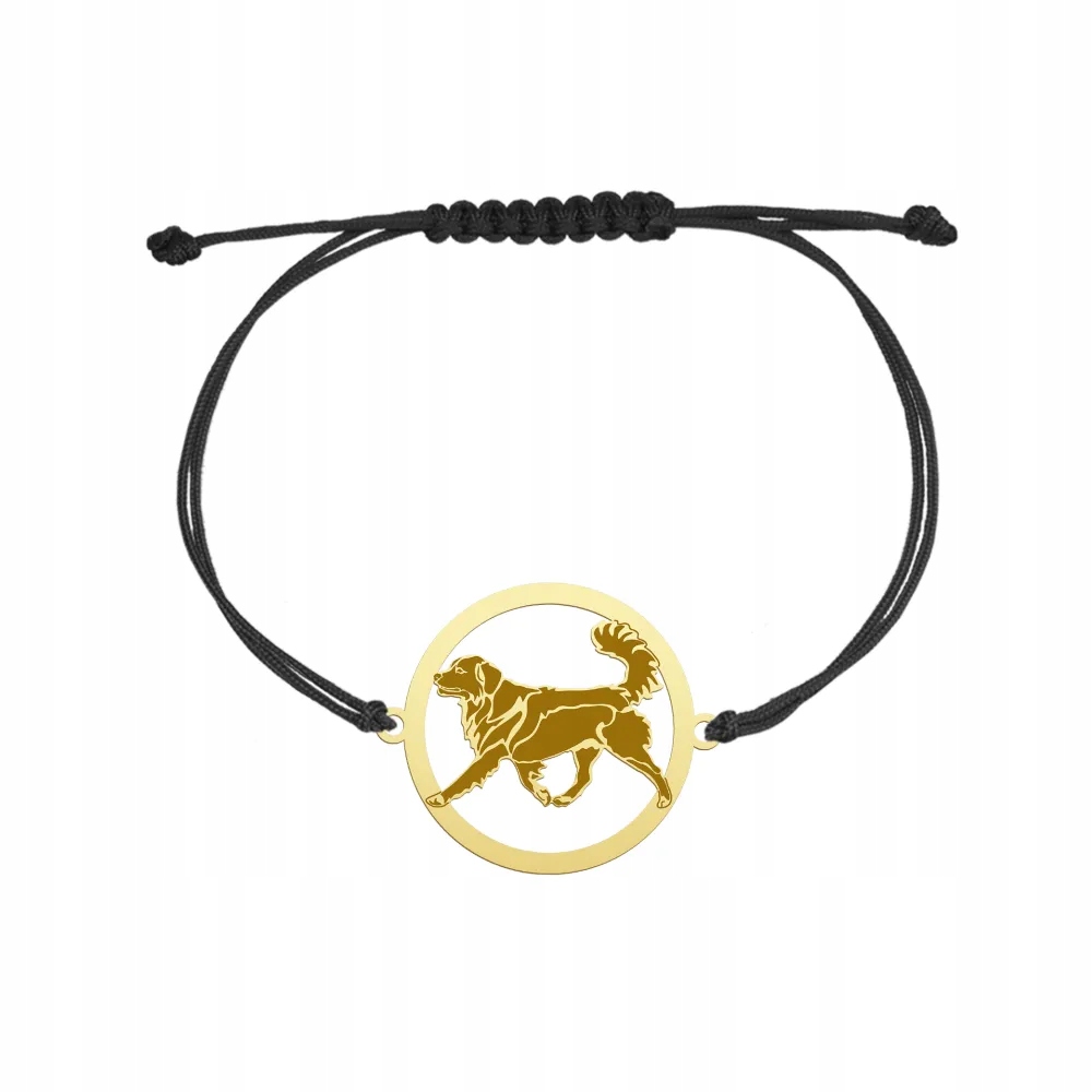 Zlatý náramek z Nova Scotia Duck Tolling Retriever 925 Dárek Gravírování