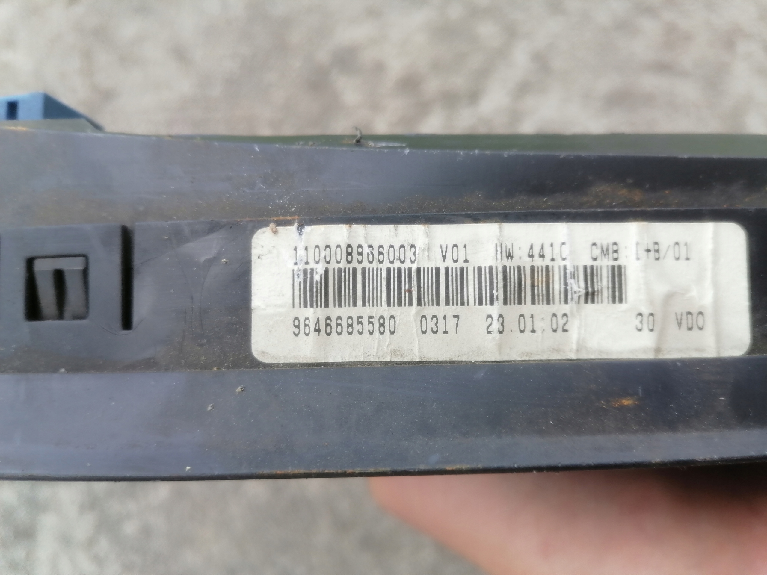 спидометр 9646685580 psa