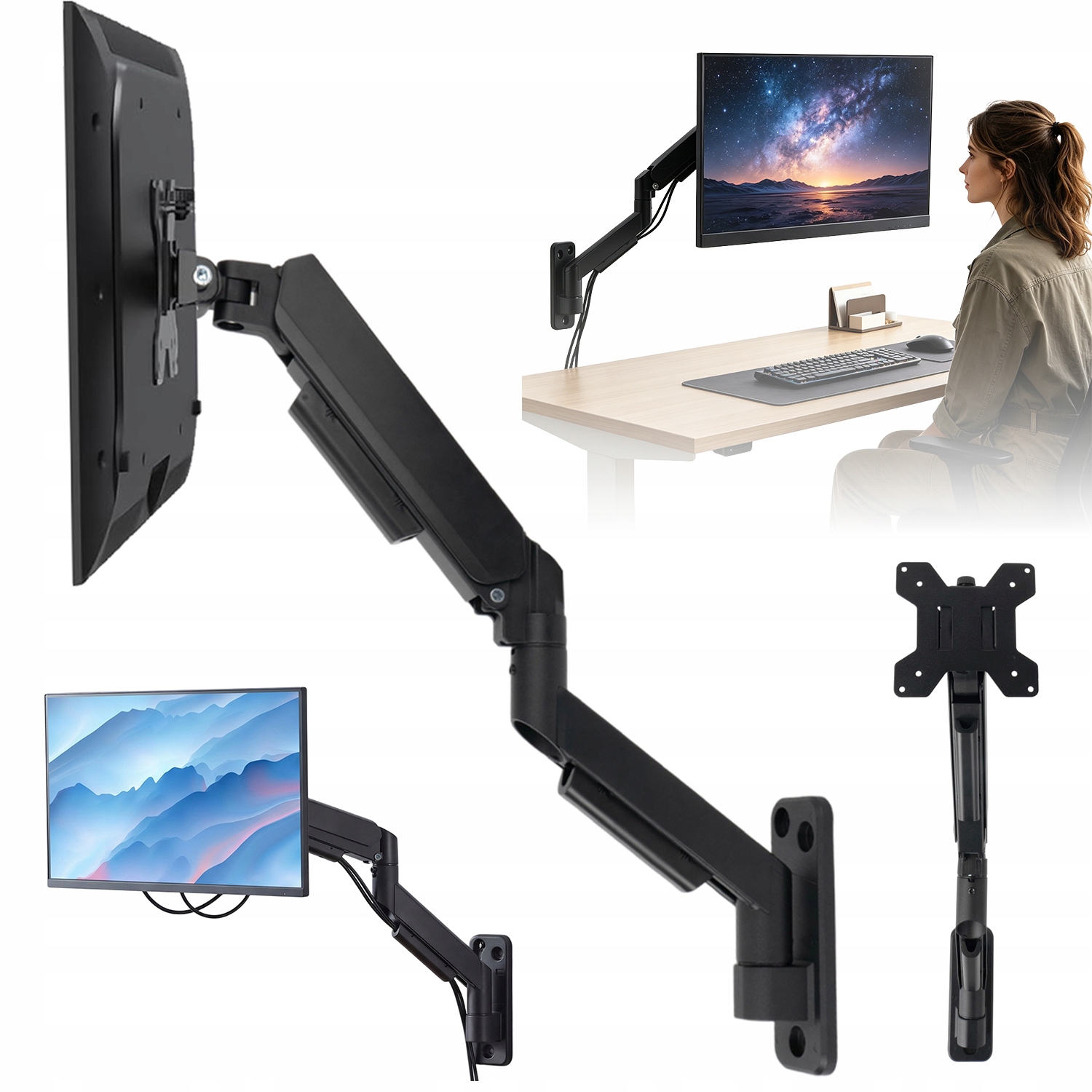 Držák na stůl Athletic pro monitor 17-32 palců Vesa 75x75/100x100 9 kg