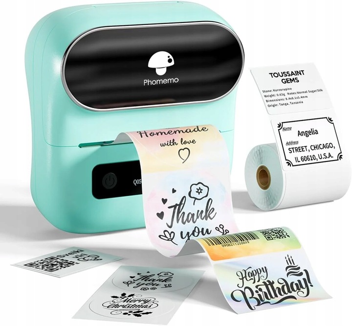 Phomemo M220 mini drukarka termiczna samoprzylepnych etykiet naklejek 80mm