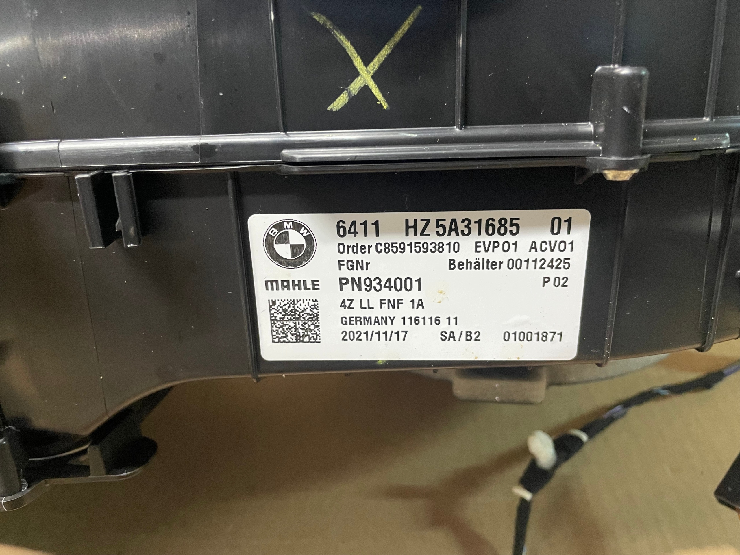 heater heating BMW 5 G30 G31 LCI