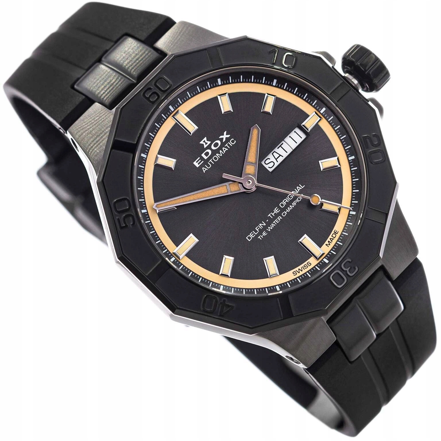 Pánské Hodinky Edox 88008 37 Gbei Delfin The Original Day Date Automatic